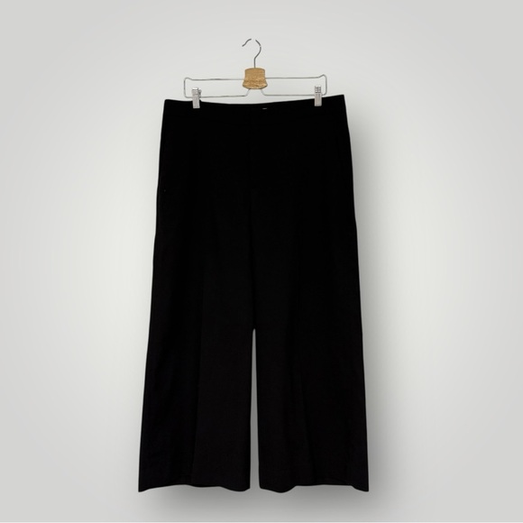 VINCE Wool Blend Wide Leg Pants Black Sz 14 - Picture 1 of 8